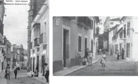 Dos fotos con enrejados salientes en Zafra