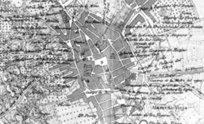 Plano historico de Zafra siglo XIX Francisco Coello Colegiata